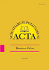 Acta Scientiarum Polonorum-Hortorum Cultus雜志封面